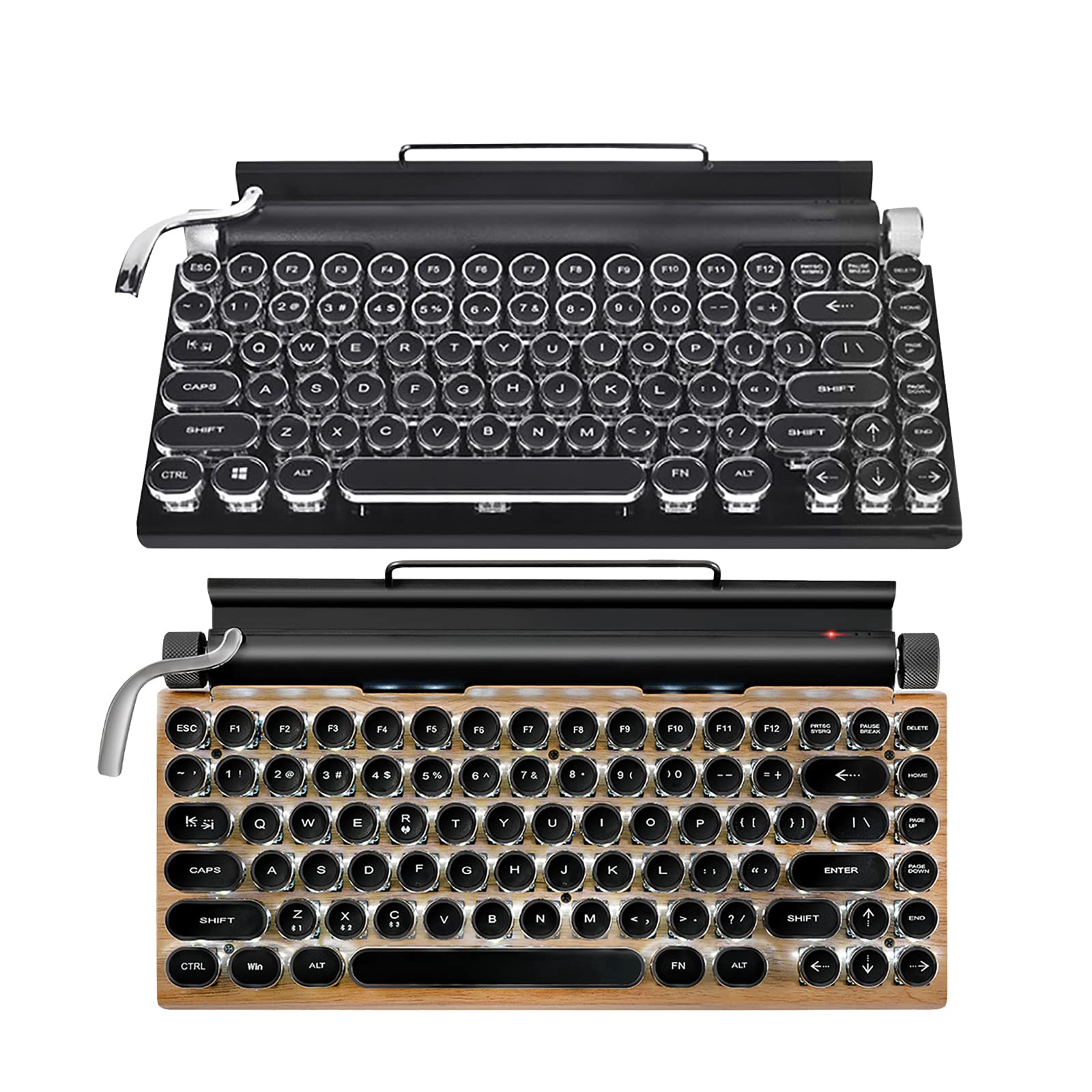 メカニカルキーボード　タイプライター型 Amazon | タイプライター型 レトロ メカニカルキーボード Bluetooth